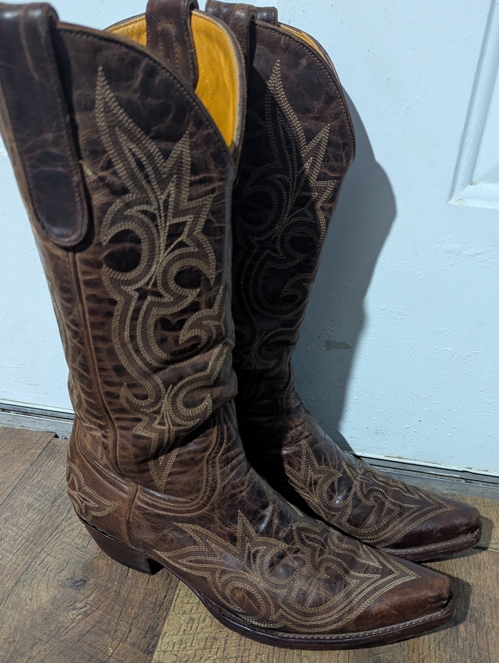 Old Gringo Brown Embroidered Western Cowboy Boots